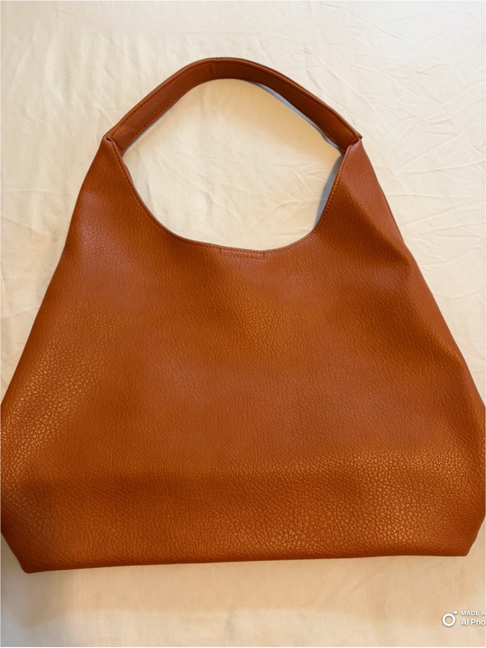 Hoxis: Vegan Leather Shoulder Tote - Women Bags